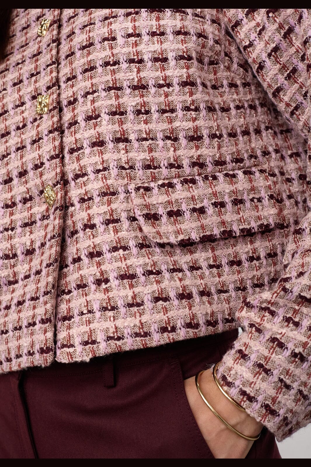 Co´Couture - Tikacc Boucle Jacket 500361 - 35007 - Dusty Rose