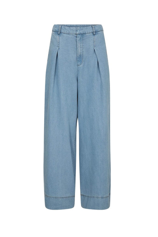 Co´Couture - Tillycc Pleat Pant 41157 - 114 - Fade Denim