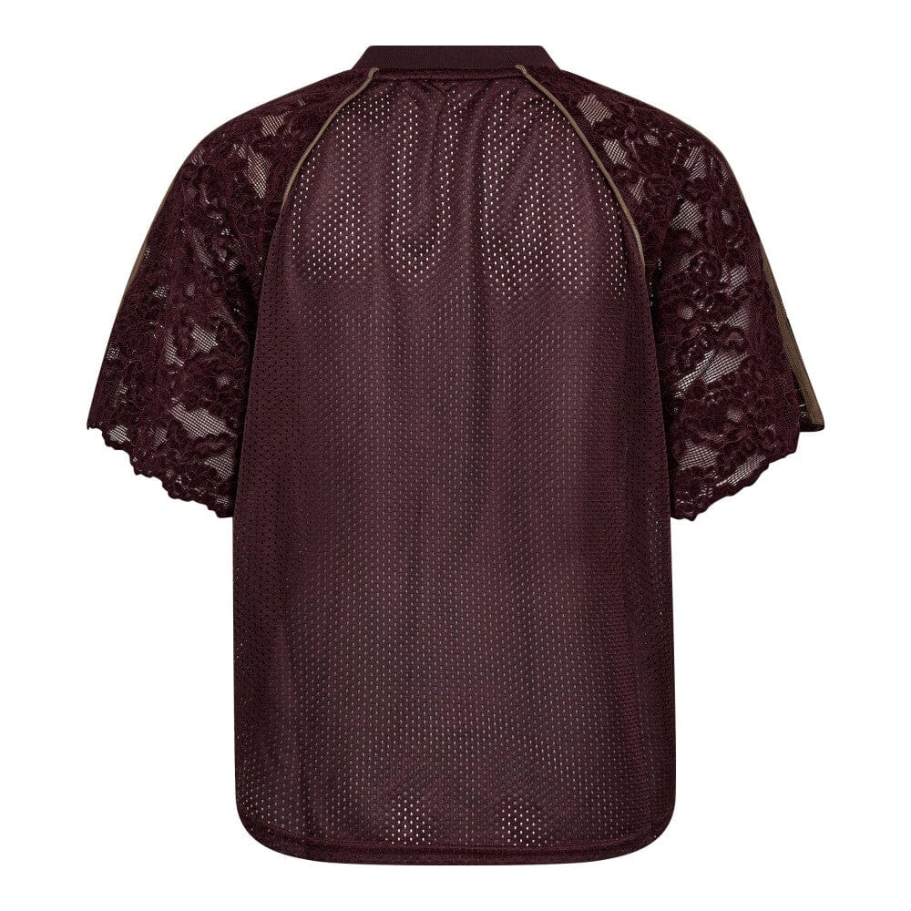Co´Couture - Treycc Lace Tee 45046 - 154 - Walnut Skjorter 