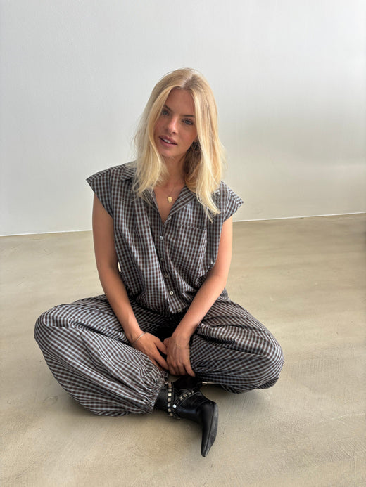 Continue - Kit Small Check Ss 15358 - Brown Check Toppe 