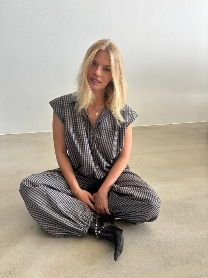 Continue - Kit Small Check Ss 15358 - Brown Check Toppe 