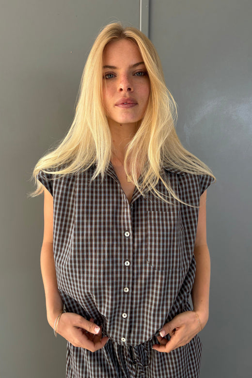 Continue - Kit Small Check Ss 15358 - Brown Check Toppe 