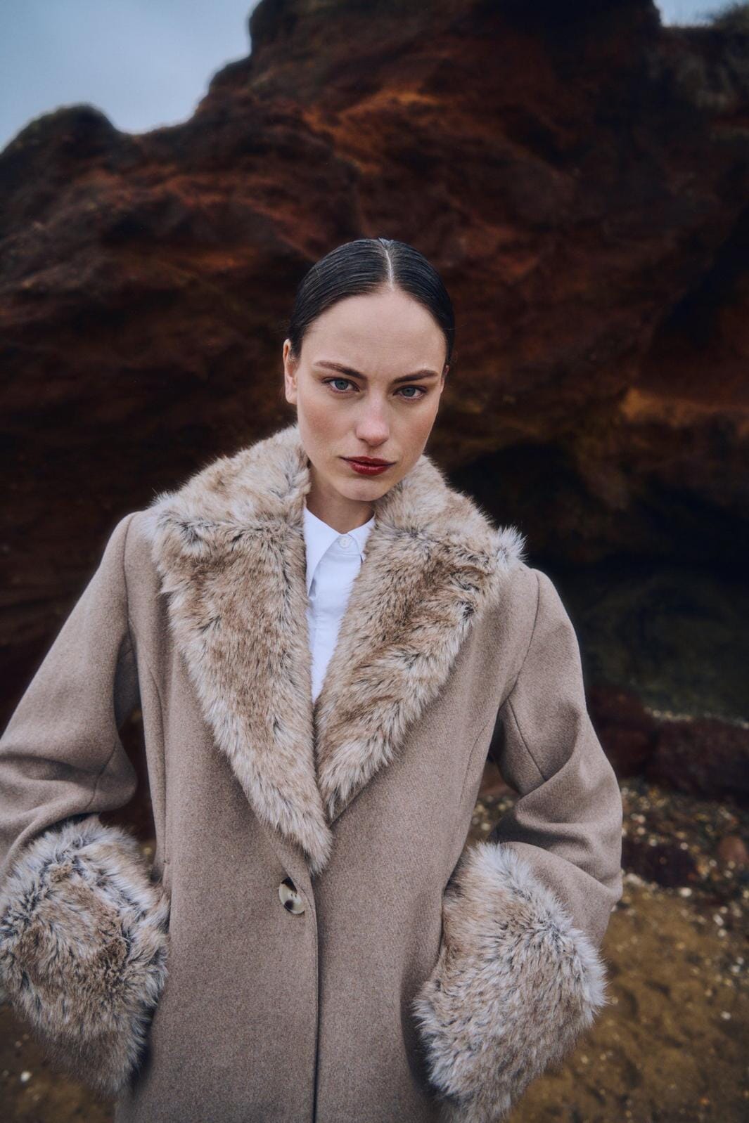 Copenhagen Muse - Cmabigail-coat 211403 - 1954 Winter Twig Melange 