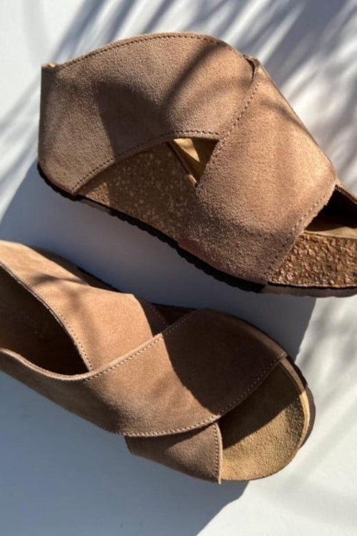 Copenhagen Shoes - Frances 23 Suede CS7495 - 00068 - Beige (Beige 132 Bis) Sandaler 