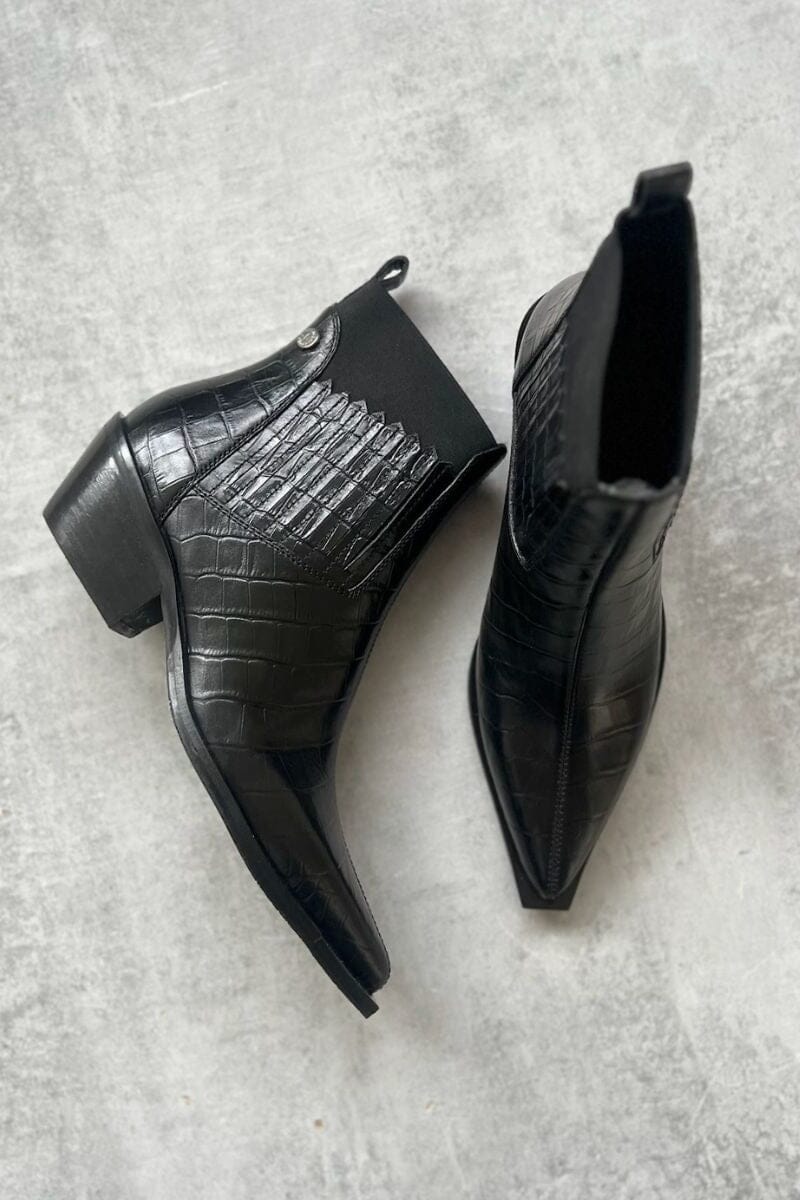 Copenhagen Shoes - The Walking Boot Leather Cs8802 - 0001 - Black Støvler 