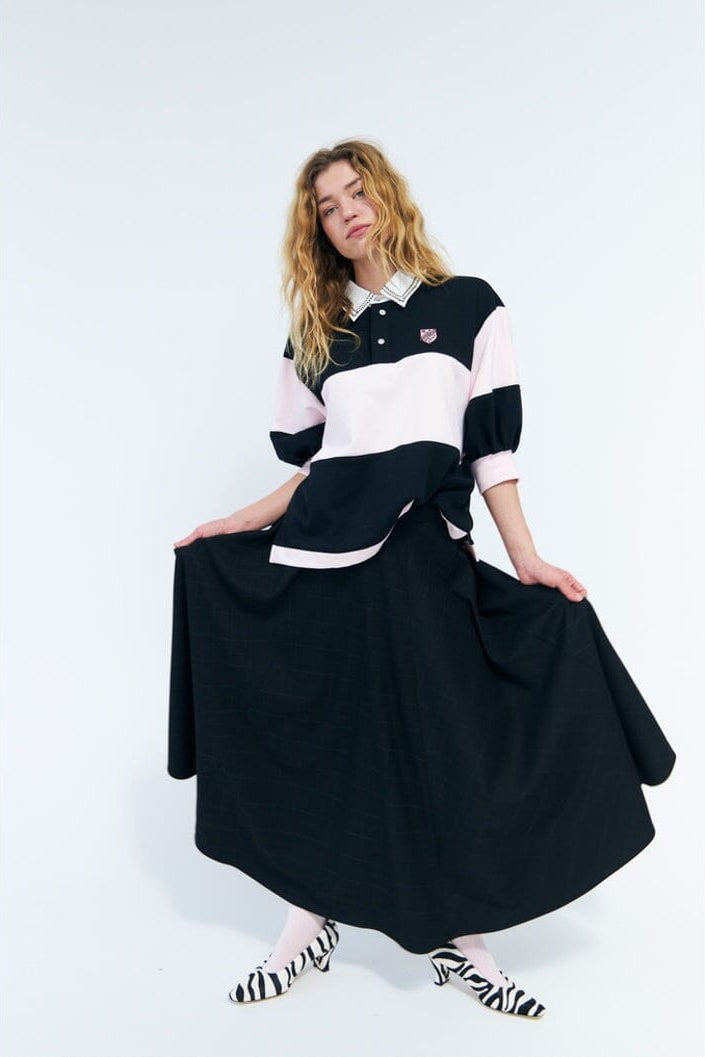 Cras - Aisha Skirt C740 - Dark Grey Check