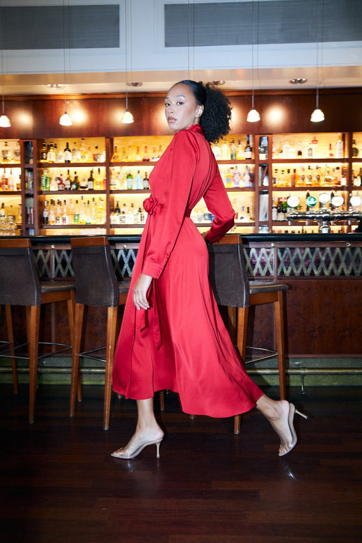 Cras - Charleen Dress C548 - 4035 Tango Red Kjoler 