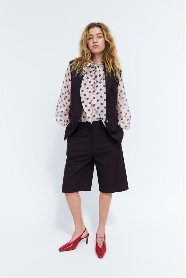 Cras - Ethel Shirt C607 - Grape Dot