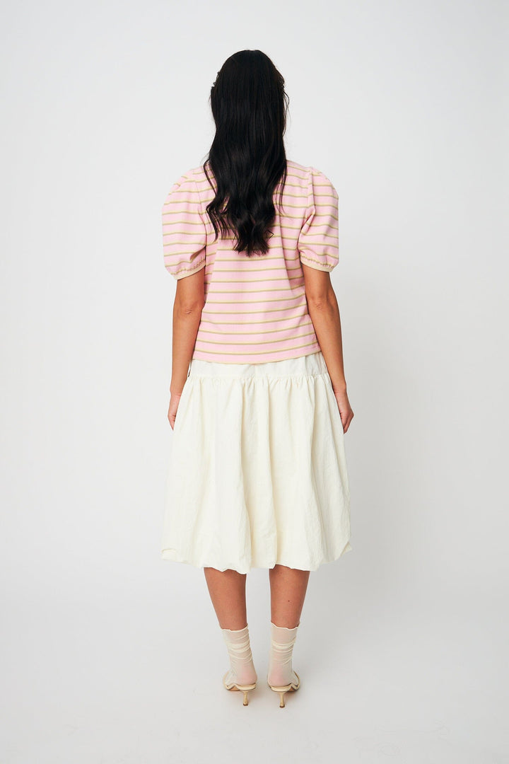 Cras - Kleo T-Shirt C617 - 4006 - 4006 Pink Stripe T-shirts 