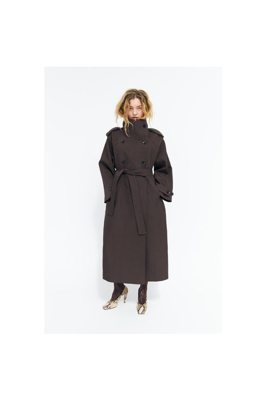 Cras - Leonora Trenchcoat C768 - Dark Brown