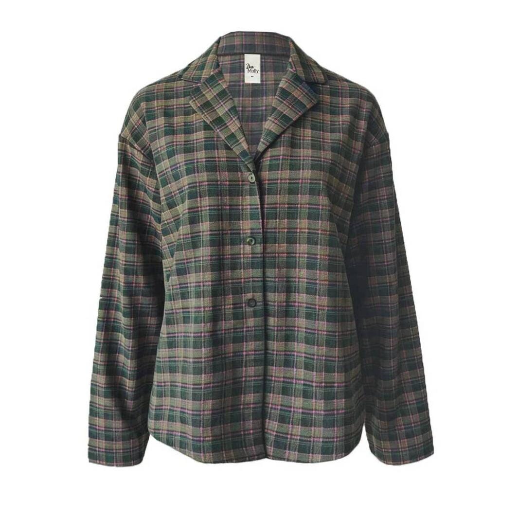 Dear Molly - Check Shirt  Ch145042f  - Pink Green Checker