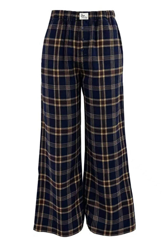 Dear Molly - Gurli Pants - Brown Blue Checker Bukser 