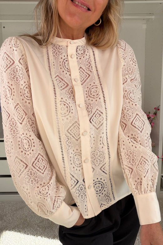 Dear Molly - inge Shirt - Crème Skjorter 