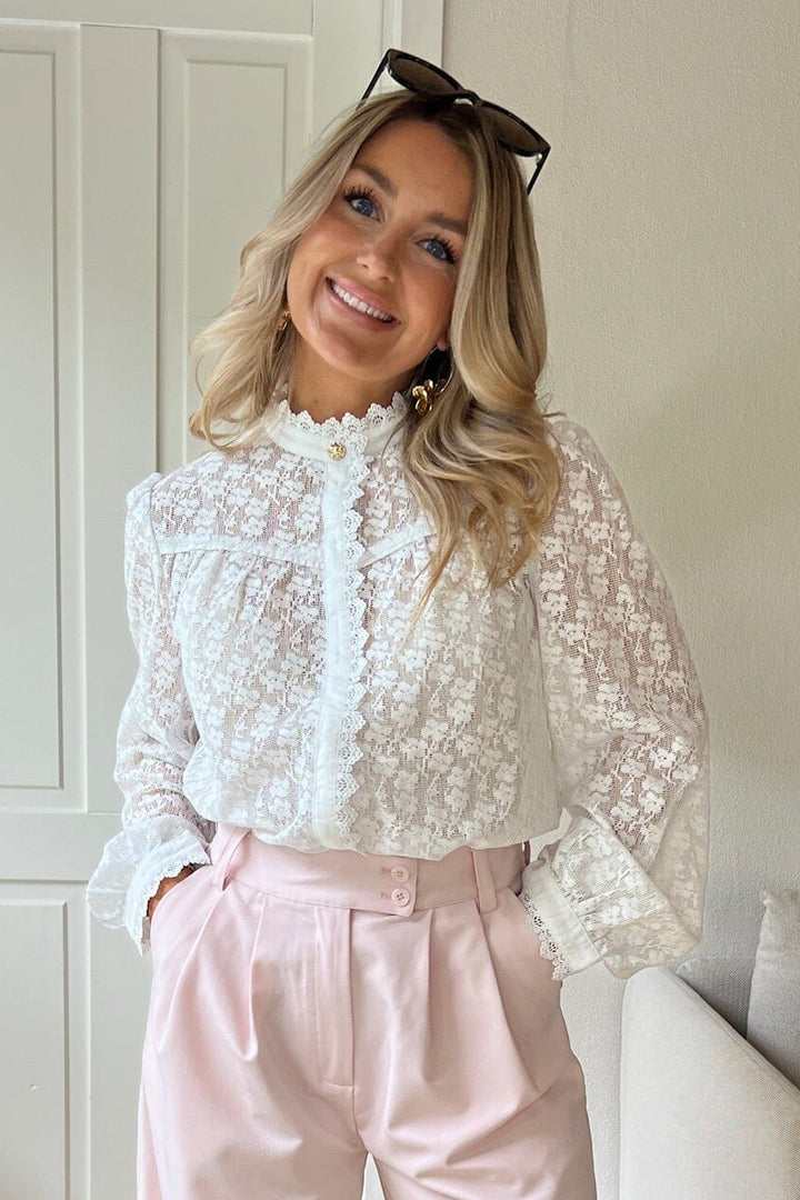 Dear Molly - Ingrid Shirt - White Skjorter 
