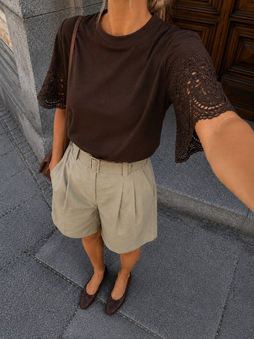 Dear Molly - Lady T-Shirt Ch168678b - Brown 