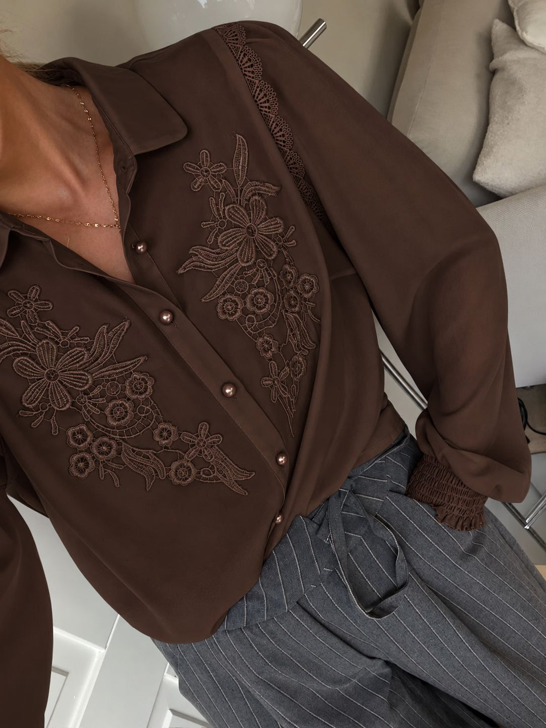 Dear Molly - Tonny Shirt Ch171553 - Brown Skjorter 