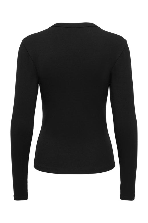 Only - Onlriley L/S V Neck Top - 5263436 Black