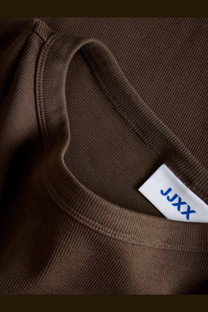 Jjxx - Jxfifi Str Ss Boatneck Tee - 5179401 Demitasse