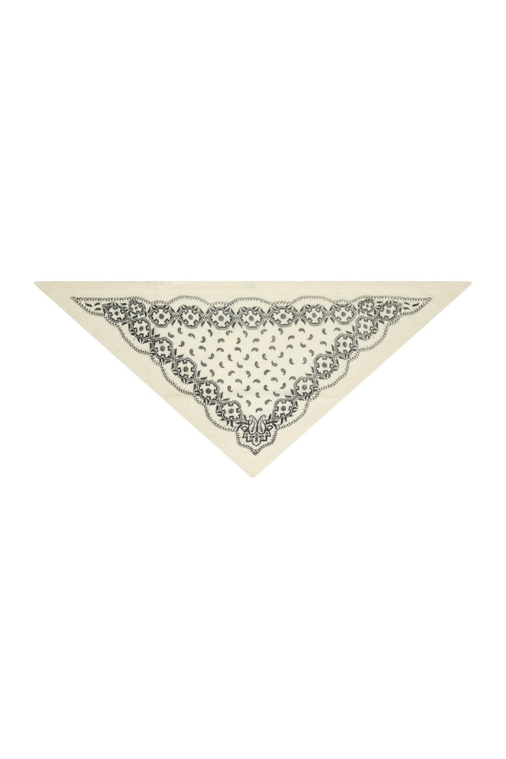 Neo Noir - Ariya Paisley Knit Scarf 171220 - 121 - Off White