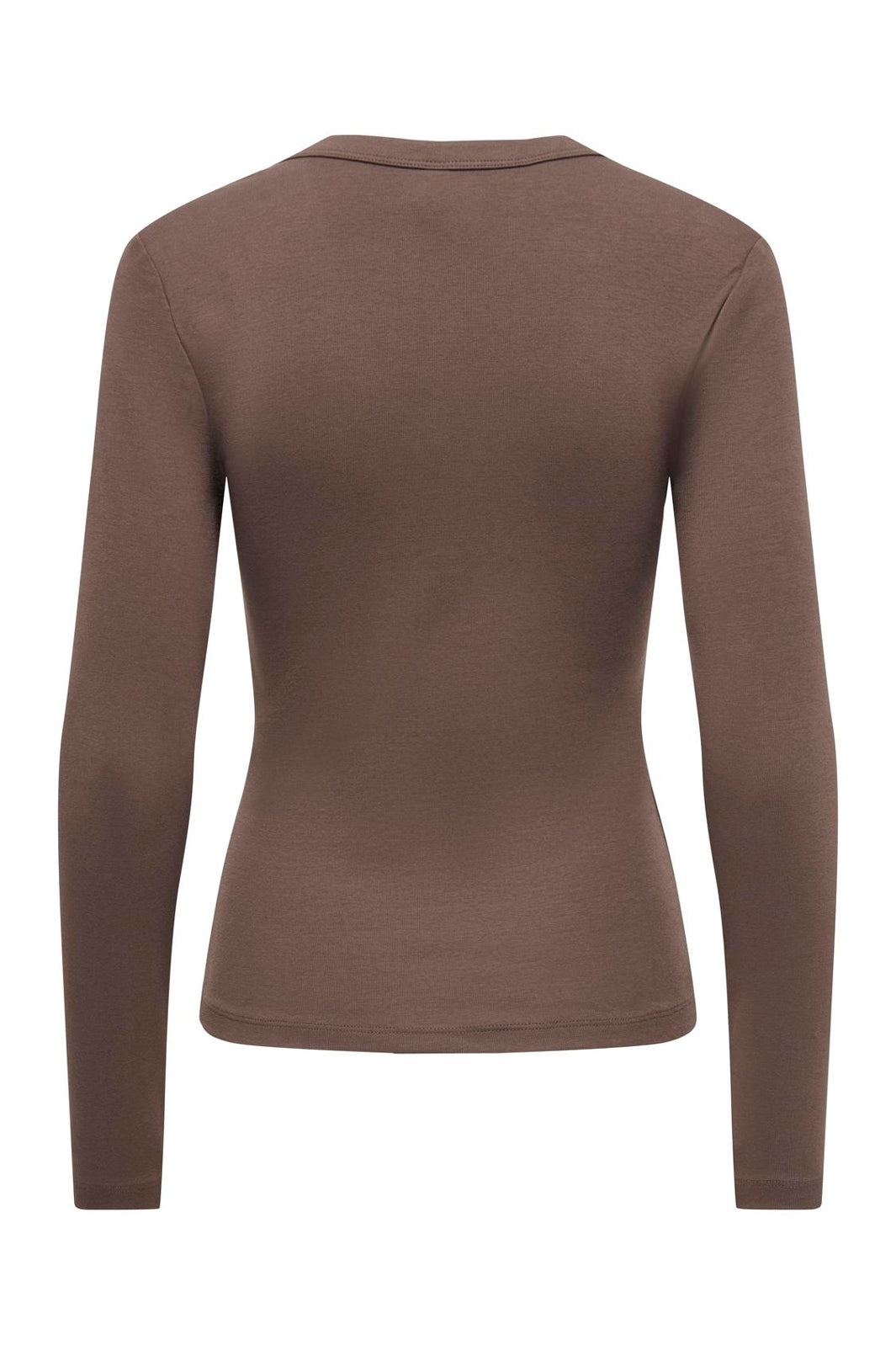 Only - Onlriley L/S V Neck Top - 5263437 Chocolate Martini