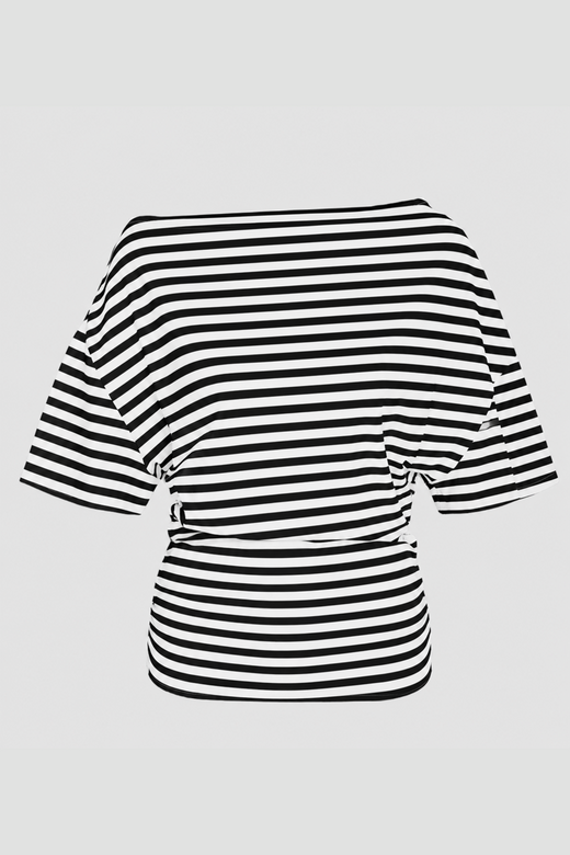 Noisy May - Nmstormi June Off Shoulder Top Tnt/18 - 5277188 Bright White Black