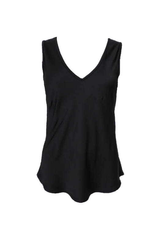 Black Colour - Bcmabel Double V-Neck Top 41210 - Shirts - Black