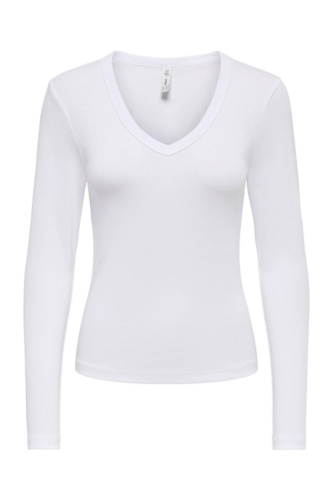 Only - Onlriley L/S V Neck Top - 5263442 Cloud Dancer