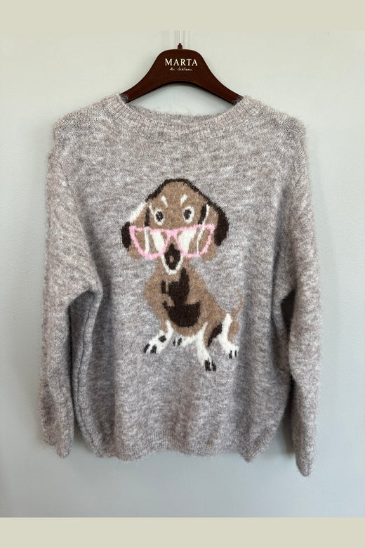 Marta Du Chateau - Mdccoraline Knit 9852 - Beige Melange