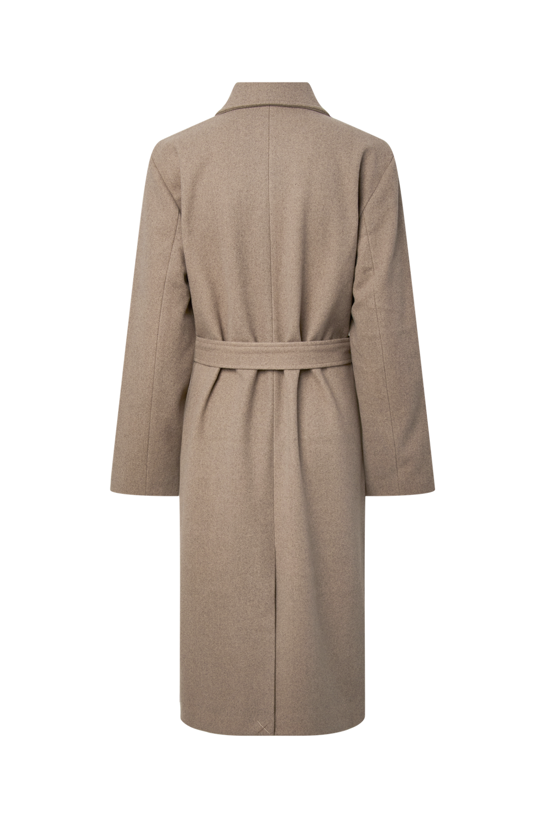 Pieces - Pcaya Long Coat - 5050603 Greige Melange