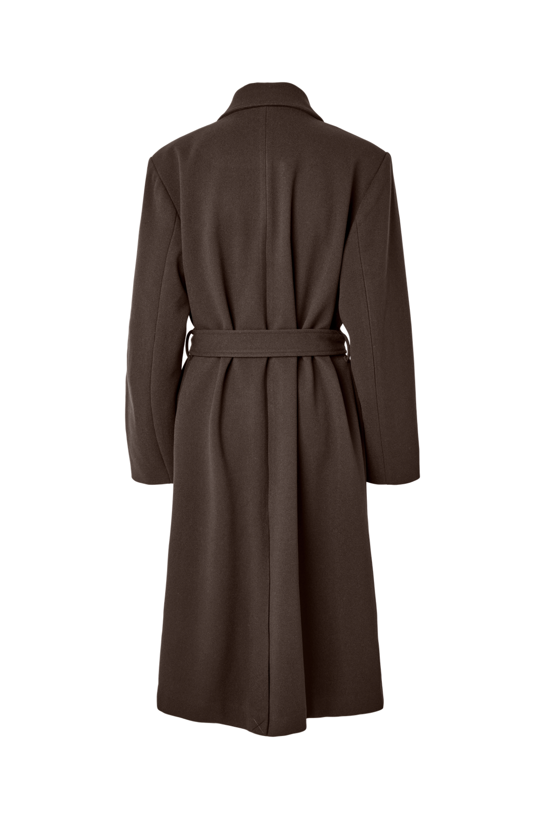 Pieces - Pcaya Long Coat - 5102327 Hot Fudge