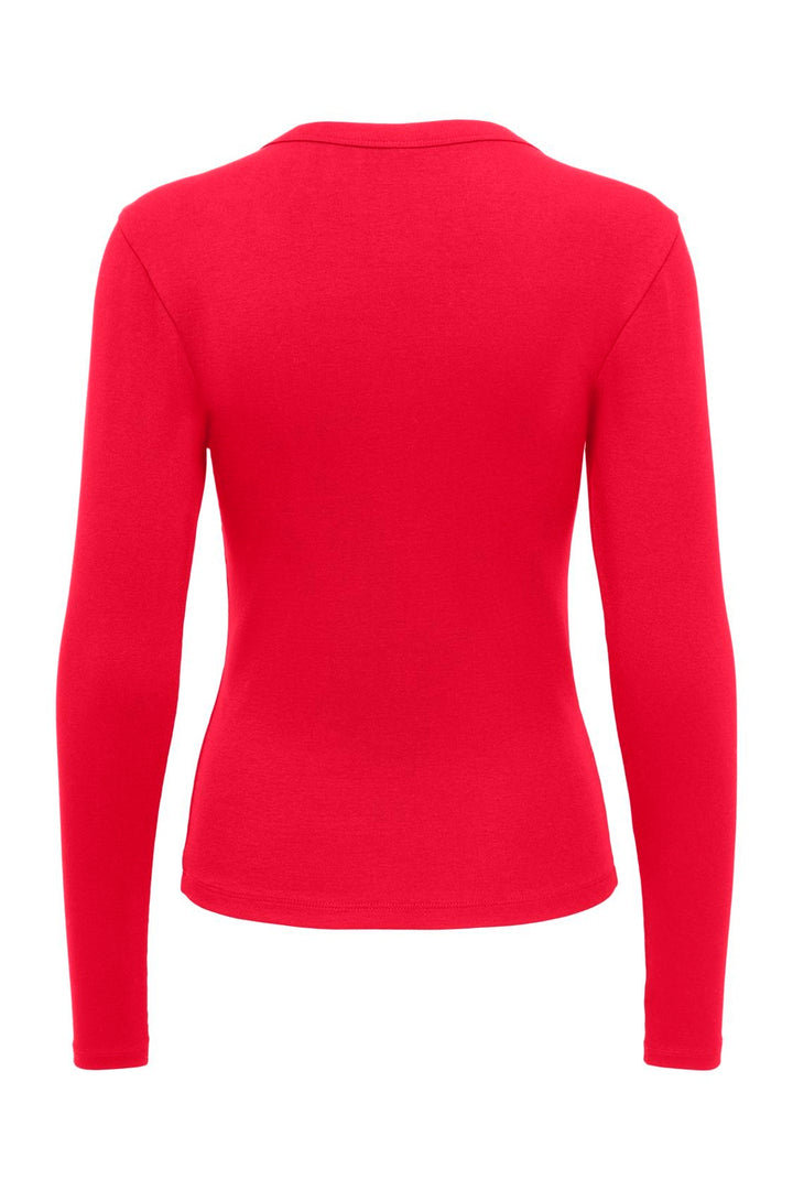 Only - Onlriley L/S V Neck Top - 5264576 Lollipop