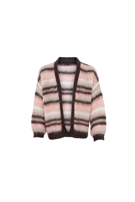 Black Colour - Bcalana Striped Cardigan 1269 - Soft Rose