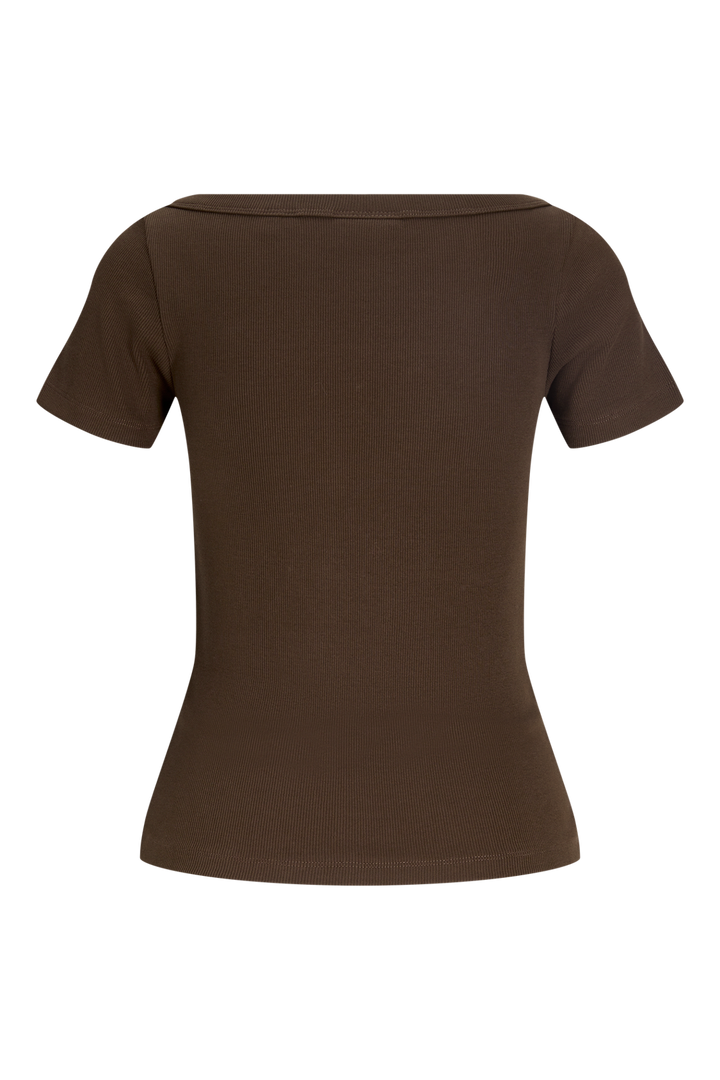 Jjxx - Jxfifi Str Ss Boatneck Tee - 5179401 Demitasse