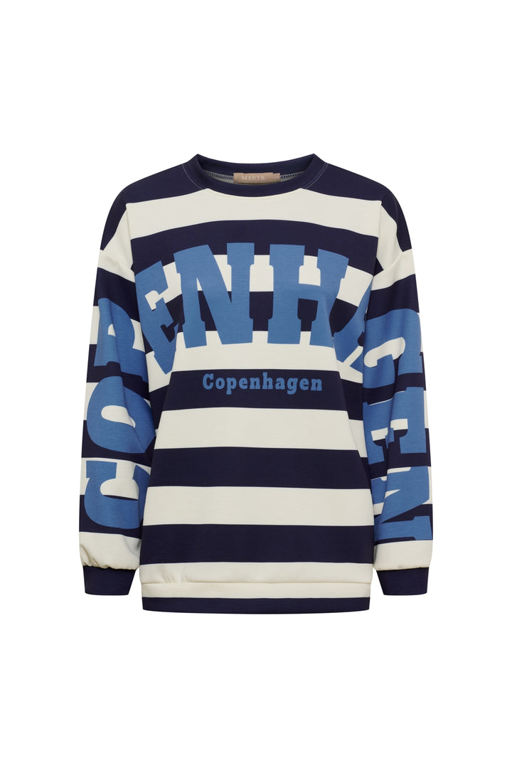 Marta Du Chateau - Mdcnerina Sweatshirt 22659S - Blue/Jeans