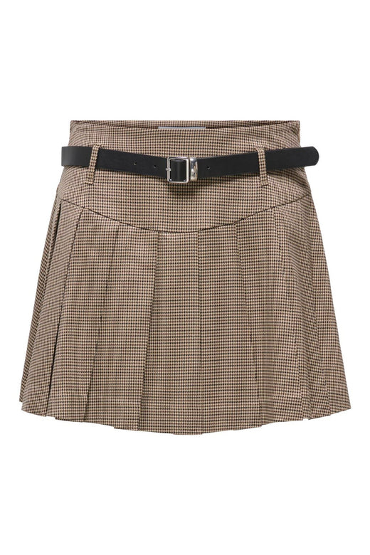 Only - Onlhollis Belt Check Skirt Tlr - 5066070 Amphora Slate Black & Black