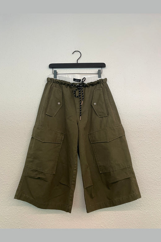 Haute L'Amitié - Pull On Cargo Bermudas HL11005 - Army