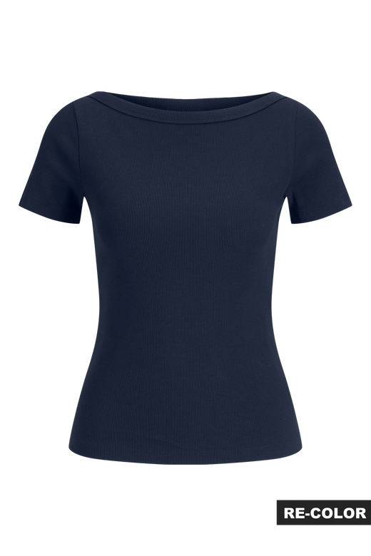 Jjxx - Jxfifi Str Ss Boatneck Tee - 5267249 Navy Blazer
