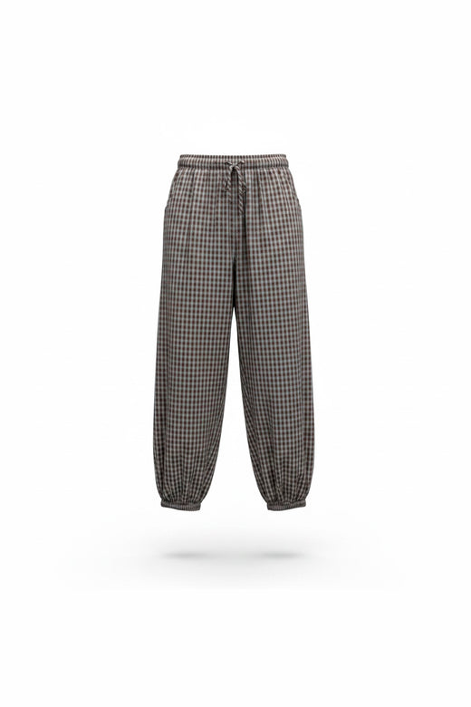 Continue - Linea Check Pants 15359 - Brown Check