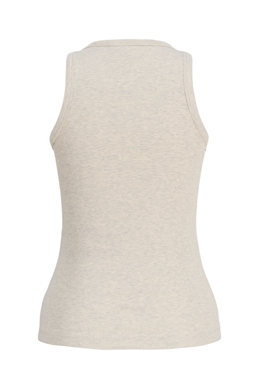 Jjxx - Jxfrida Sl U-Neck Top - 5018836 Oatmeal Melange
