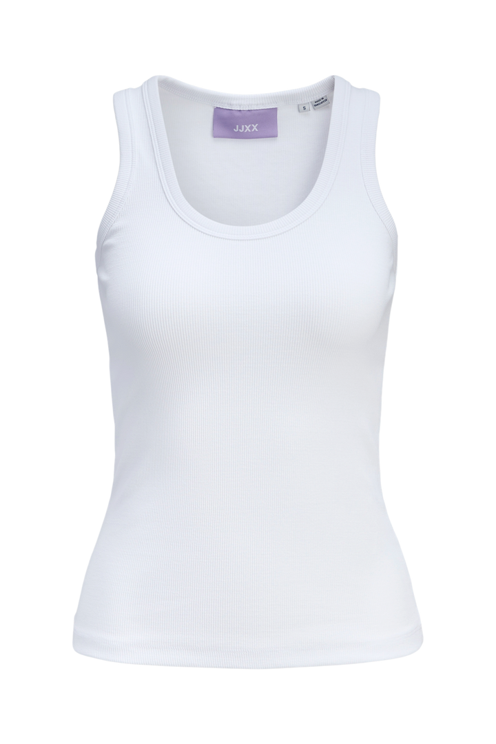 Jjxx - Jxfrida Sl U-Neck Top - 4792639 Bright White