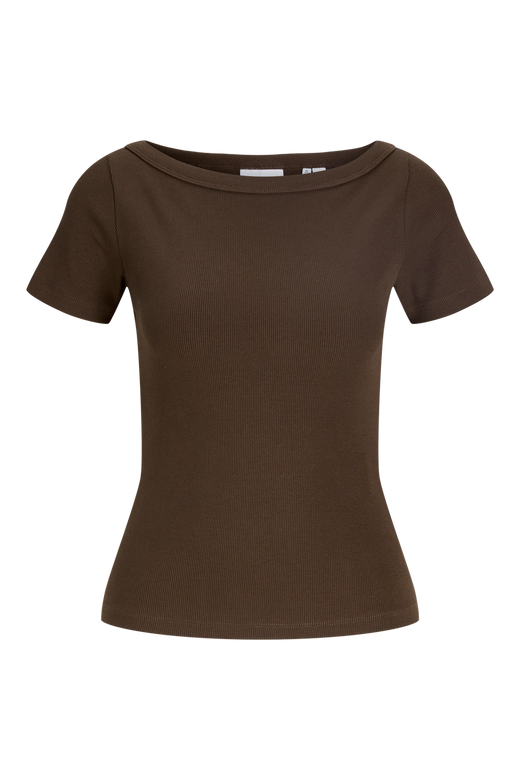 Jjxx - Jxfifi Str Ss Boatneck Tee - 5179401 Demitasse