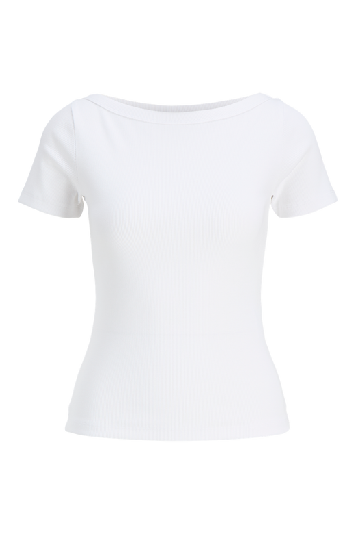 Jjxx - Jxfifi Str Ss Boatneck Tee - 5179395 Bright White