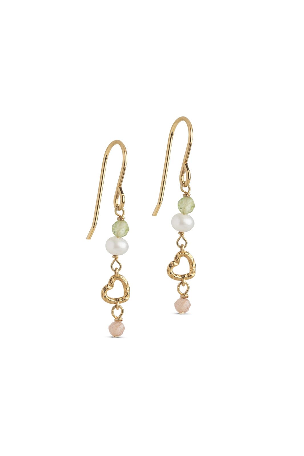 Enamel Copenhagen - Earrings, Organic Heart E490GB - Meadow