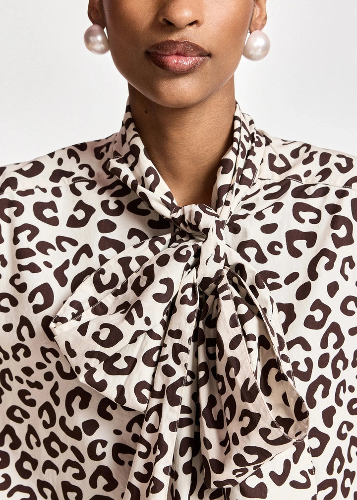 Essentiel Antwerp - Khaleesi Pussy Bow Tie Shirt - K3ba Combo3 Bear Me Skjorter 