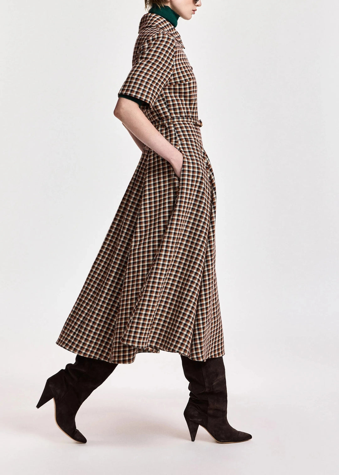 Essentiel Antwerp - Kin Fitted Shirt Dress - K1bw Combo1 Brown Sugar Kjoler 