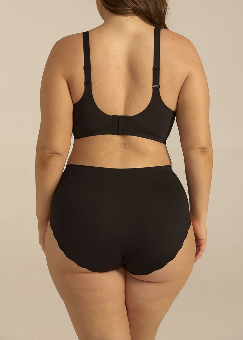 Femifemme - Softscallop Full Coverage BøJlefri Bh - Sort BH 