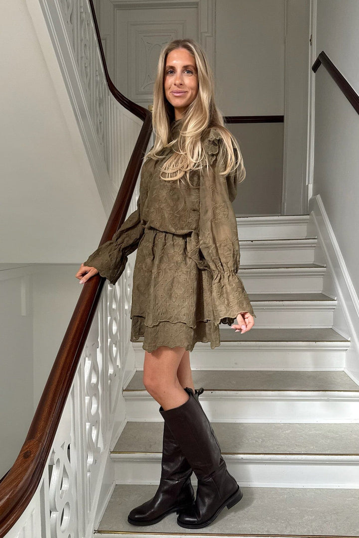 Forudbestilling - BYIC - Ellinoric Lace Shirt 2550 - Vintage Olive Skjorter 