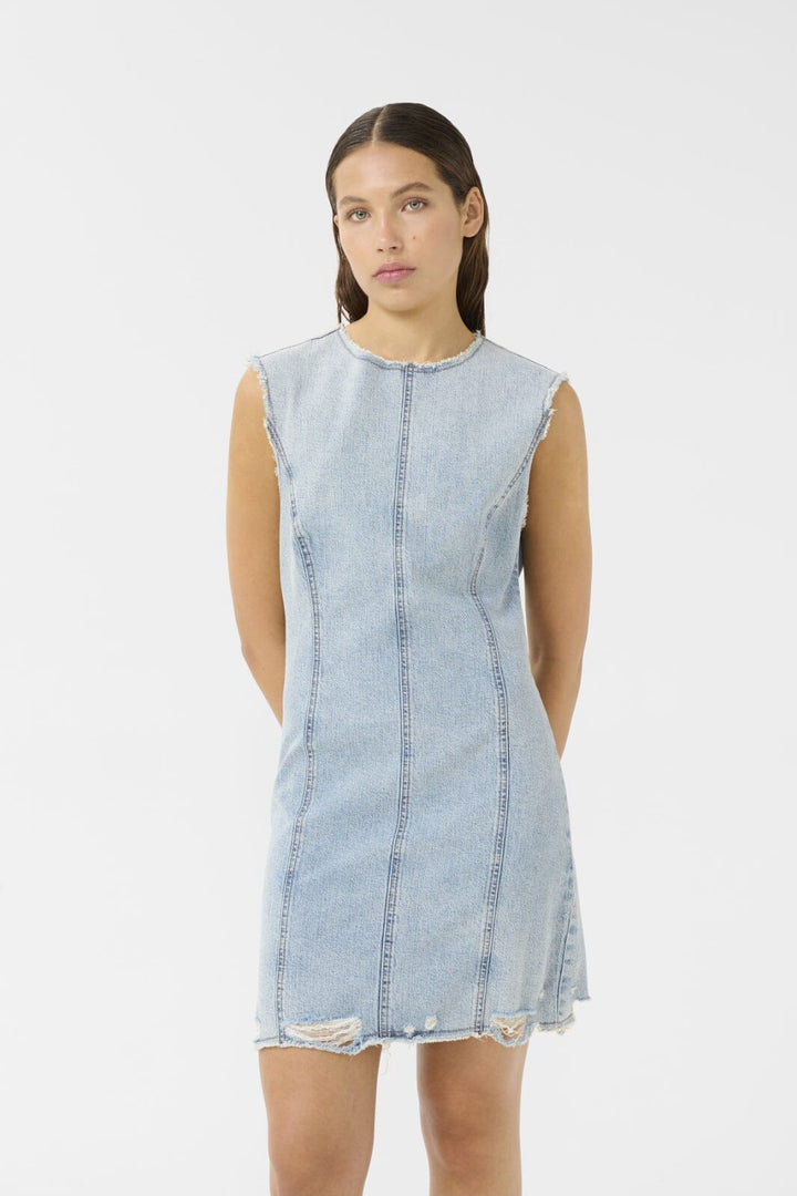Gestuz - Gzdea Sl Short Dress 10910383 - 107868 - Light Blue Denim