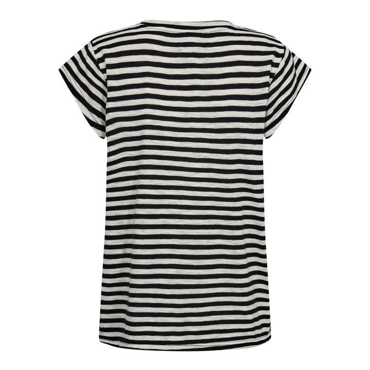Forudbestilling - Liberte - Ulla-Stripe-Tshirt - Black White Stripe T-shirts 