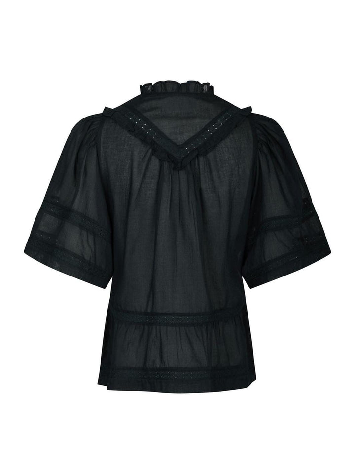 Forudbestilling - Neo Noir - Evienne S Voile Top 161856 - 141 - Navy Toppe 